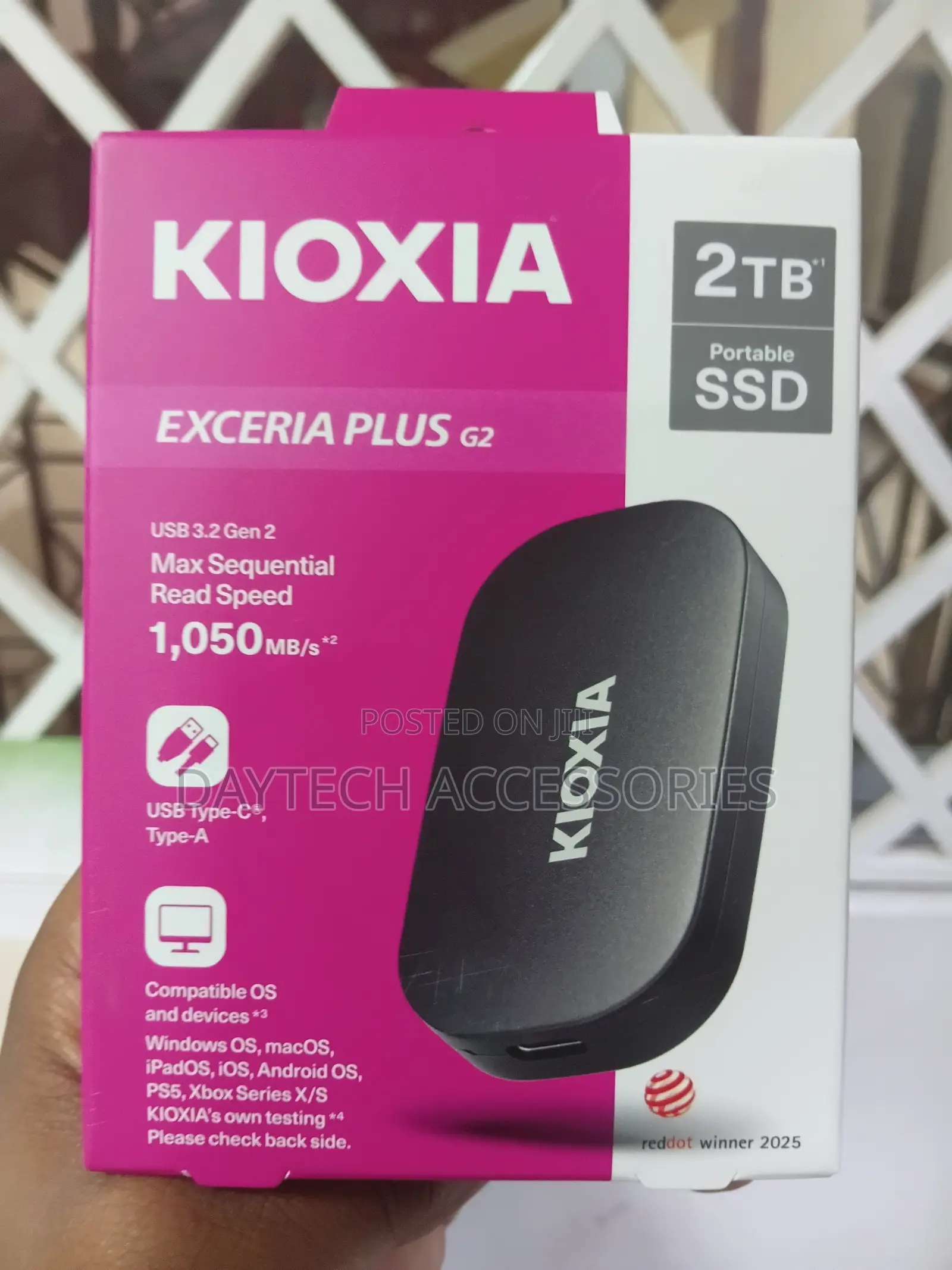 This Is a Kioxia Exceria Plus G2 2tb Portable SSD