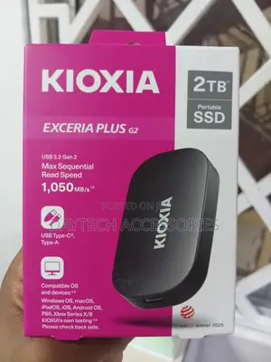 This Is a Kioxia Exceria Plus G2 2tb Portable SSD