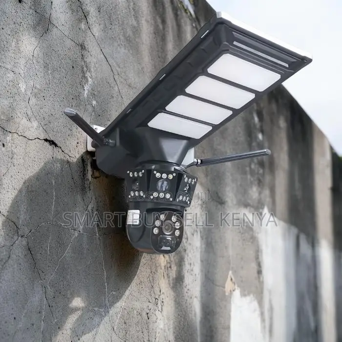 4g PTZ Rotating Security Solar Camera With Led Solar Street Light