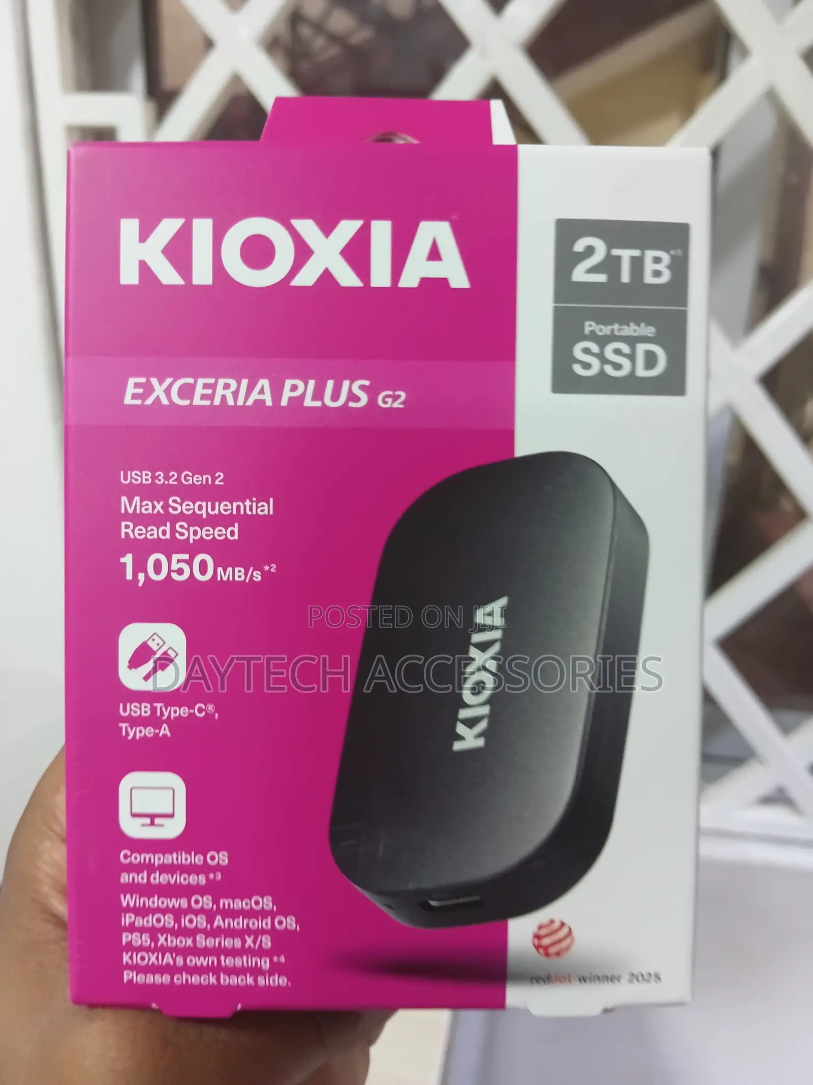 Kioxia Exceria Plus G2 2tb Portable SSD