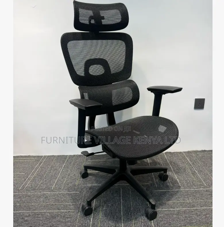 Ergonomic Office Chair With Footrest and Headrest