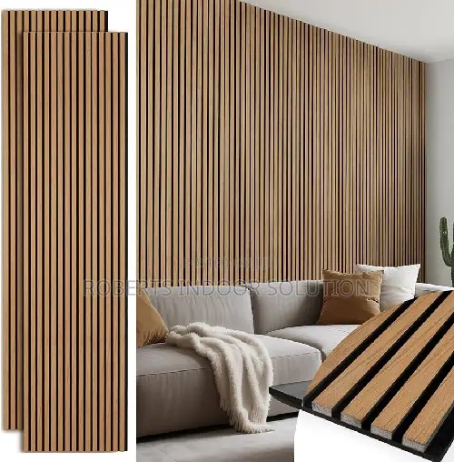 Paneling Wood Slatted Design