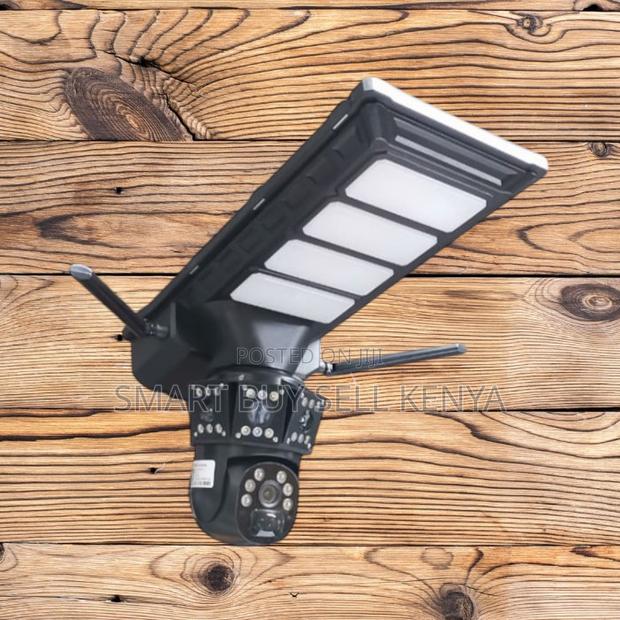 4g PTZ Audio Recording Solar Camera With Led Solar Street Light
