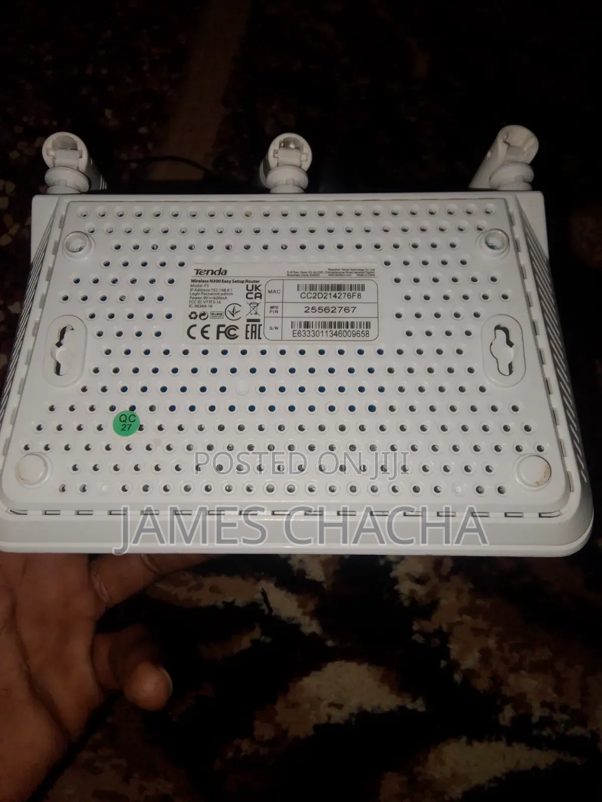 Tenda Wireless Router - Used