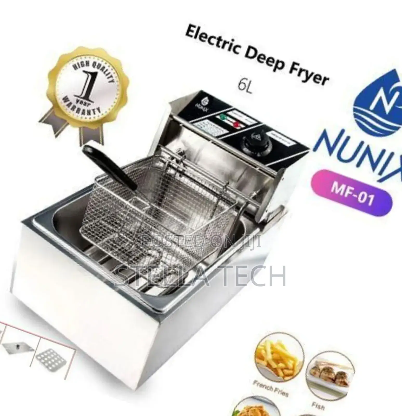 6 Litres Nunix Macro Single Fryer