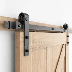Industrial Sliding Barn Door Hardware Kit - Quiet Glode