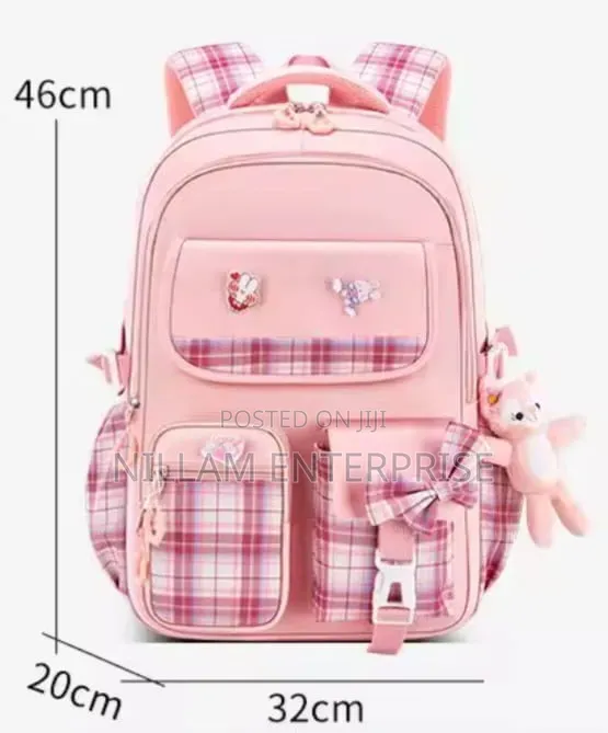 Checkered Student Backpack