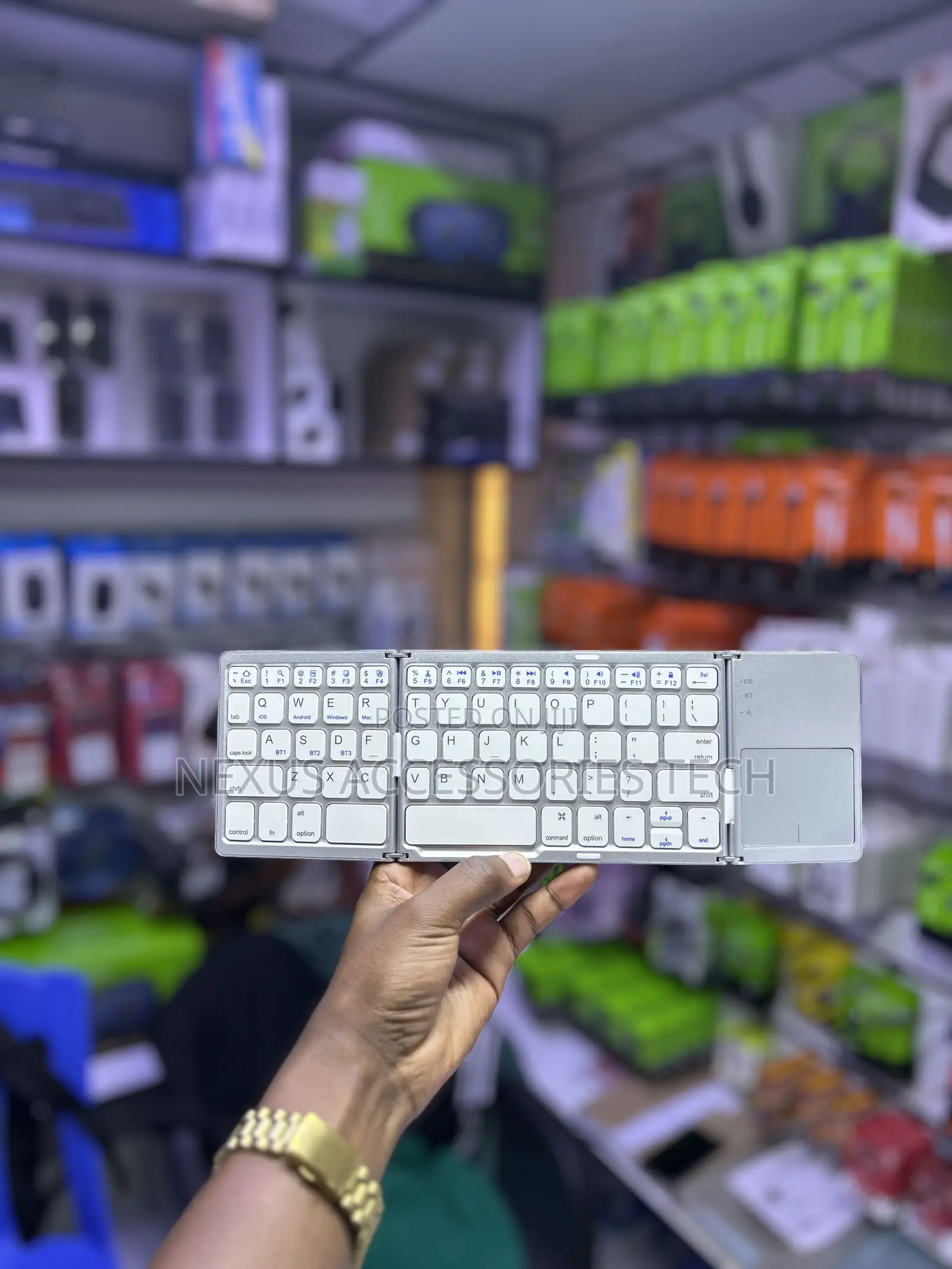 Wireless Keyboard With Touchpad – Slim, Portable Easy to Use