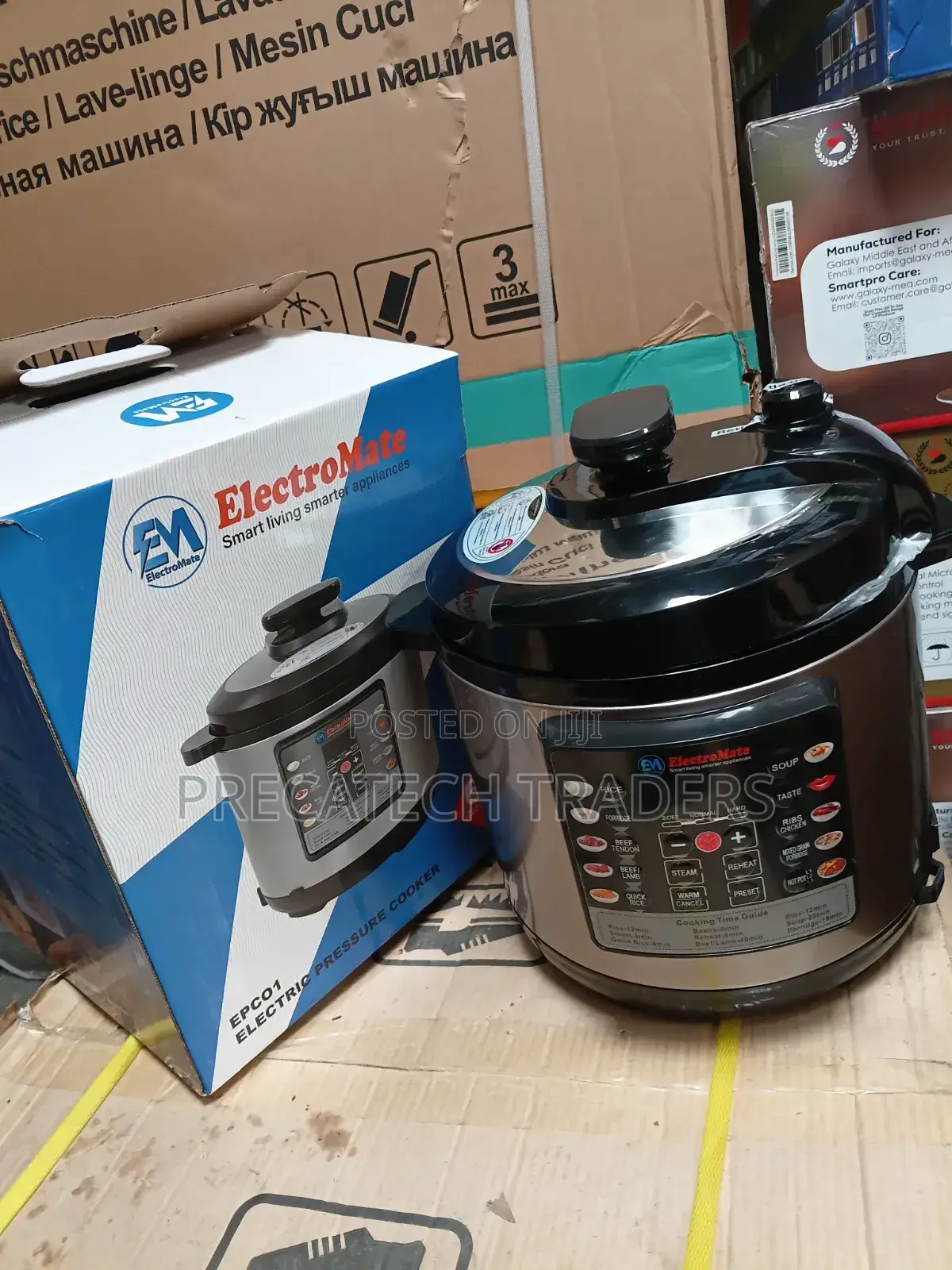 Electromate 6l Electric Pressure Cooker Multi-Function Digital Cooker