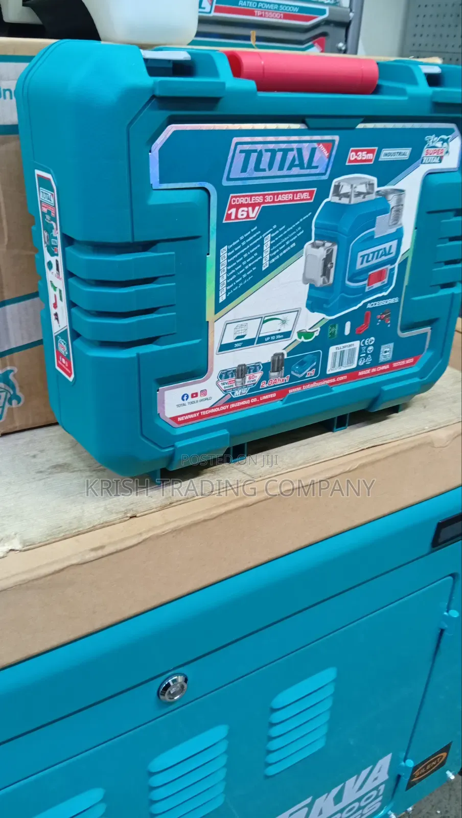 16v Cordless 3d Laser Level Self Leveling Green Beam Tool