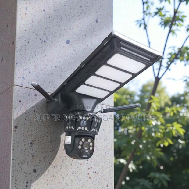 4g PTZ High Definition 12mp Solar Camera With Led Solar Street Light