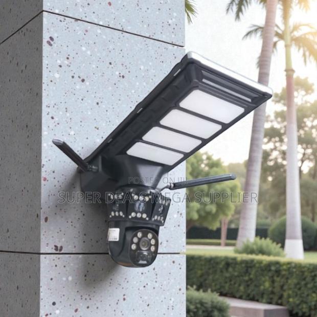 4g PTZ Crystal Clear Footage Solar Camera With Led Solar Street Light - main view