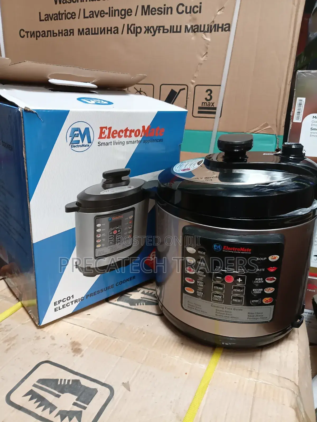 Electromate Smart Electric Pressure Cooker 6l – Family Size