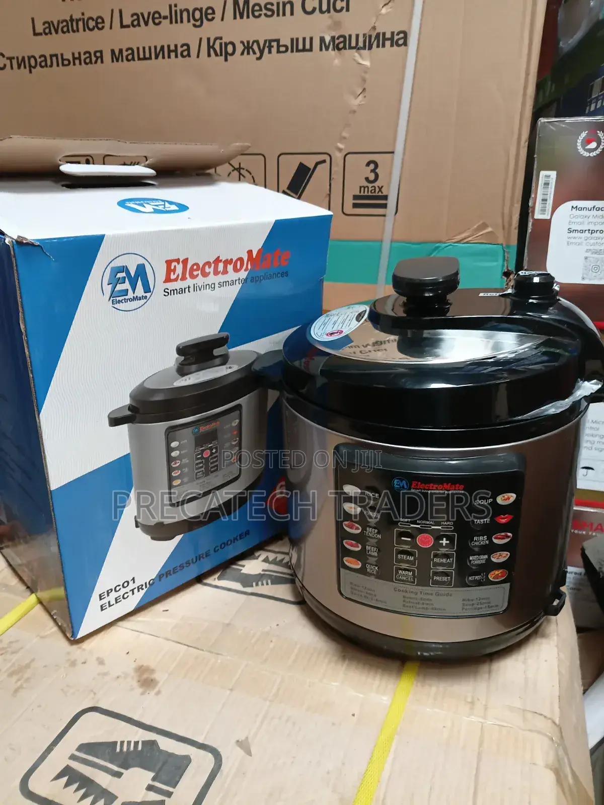Electromate 6l Multi-Cooker/Pressure Cooker With Digital Display