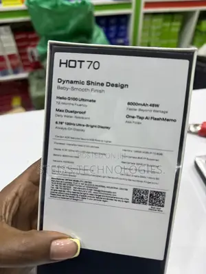 New Infinix Hot 70 128 GB Black