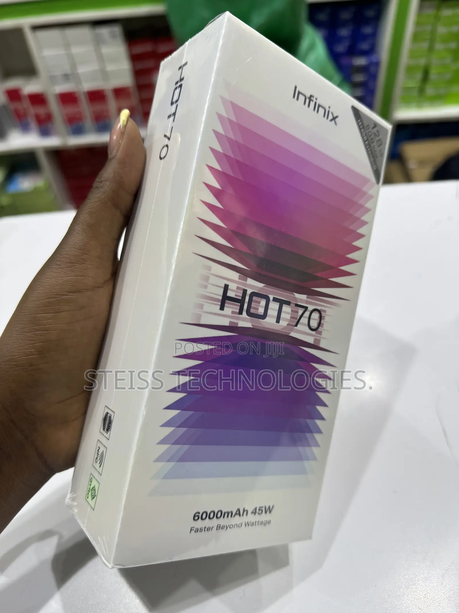 New Infinix Hot 70 128 GB Black