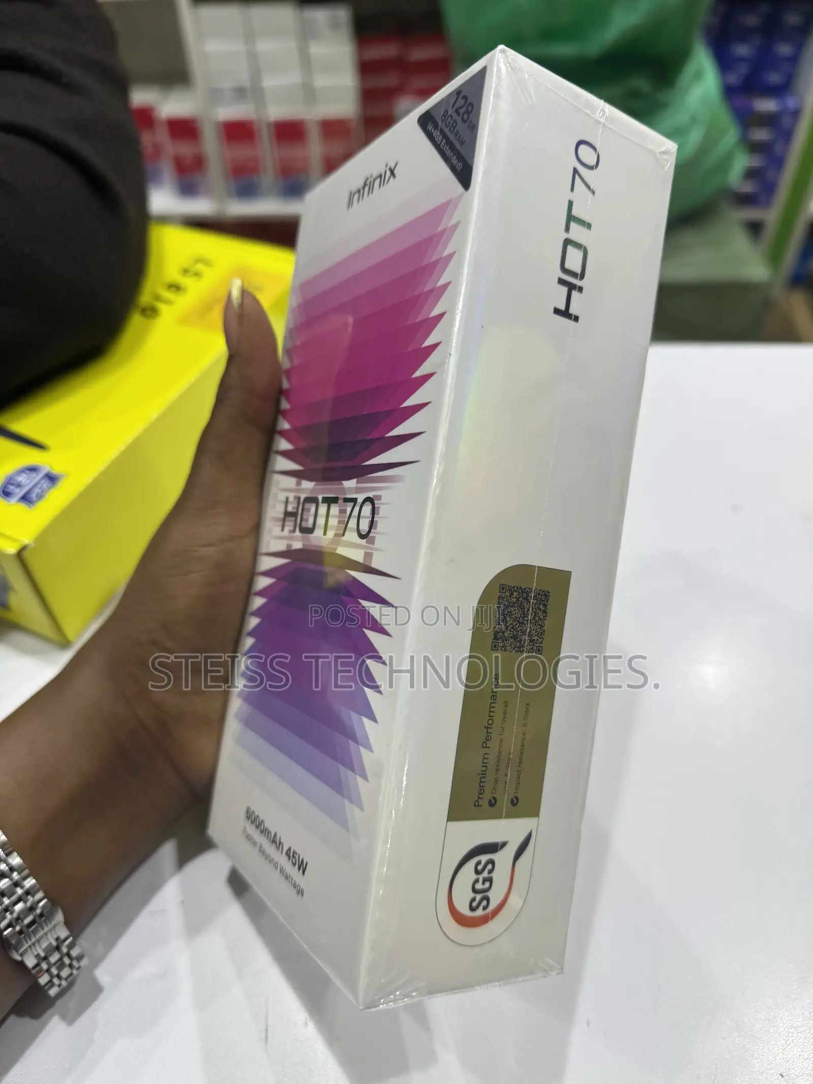 New Infinix Hot 70 128 GB Black
