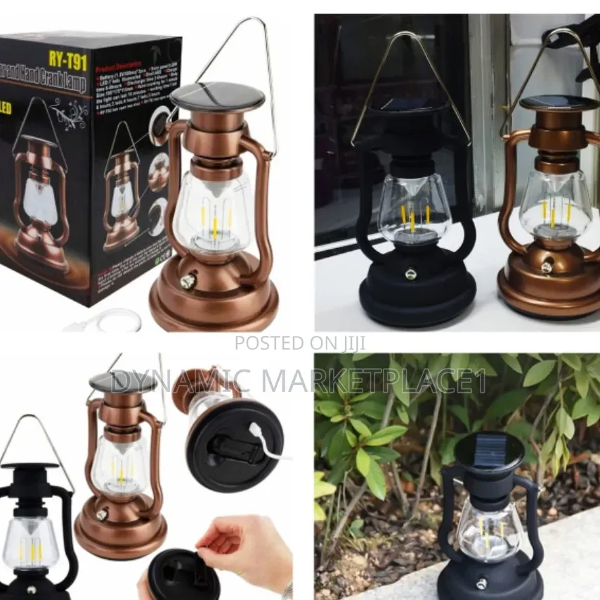 Solar Vintage Handcrack Lamp