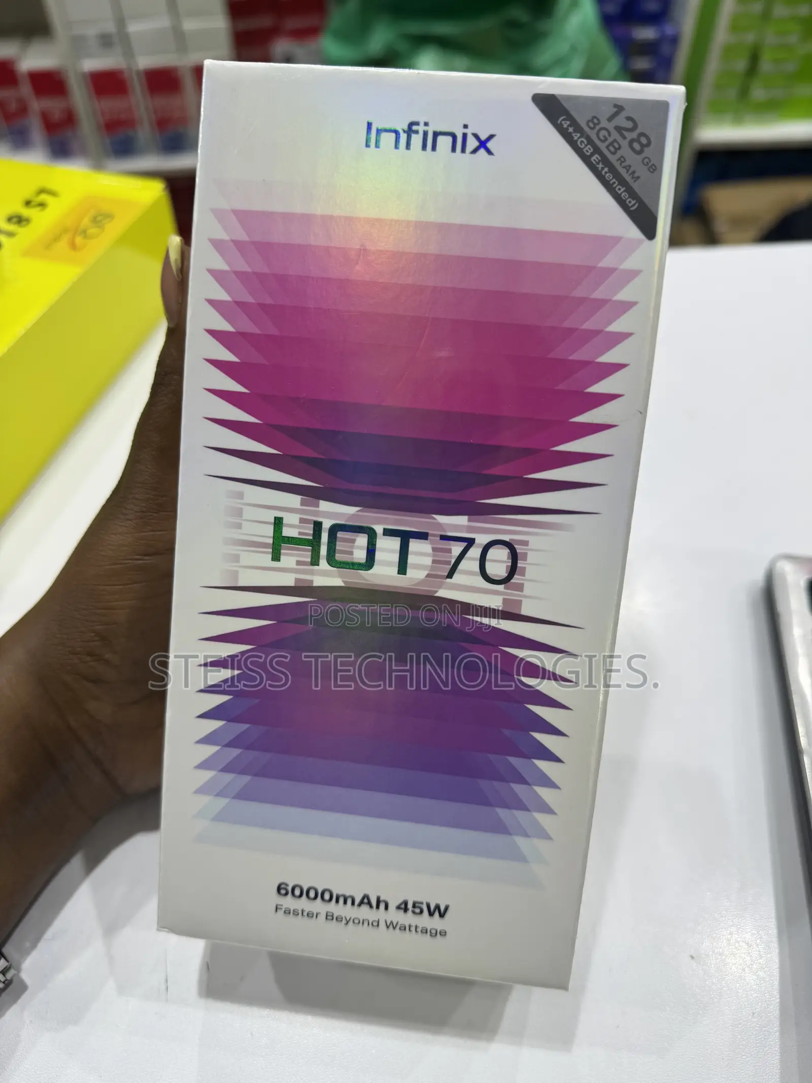 New Infinix Hot 70 128 GB Black