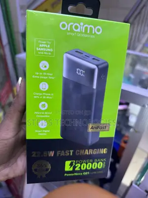 22.5w 20000mah Oraimo Powerbank
