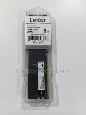 This Is a Lexar 8gb Ddr4 3200mhz Udimm Desktop Memory Module.