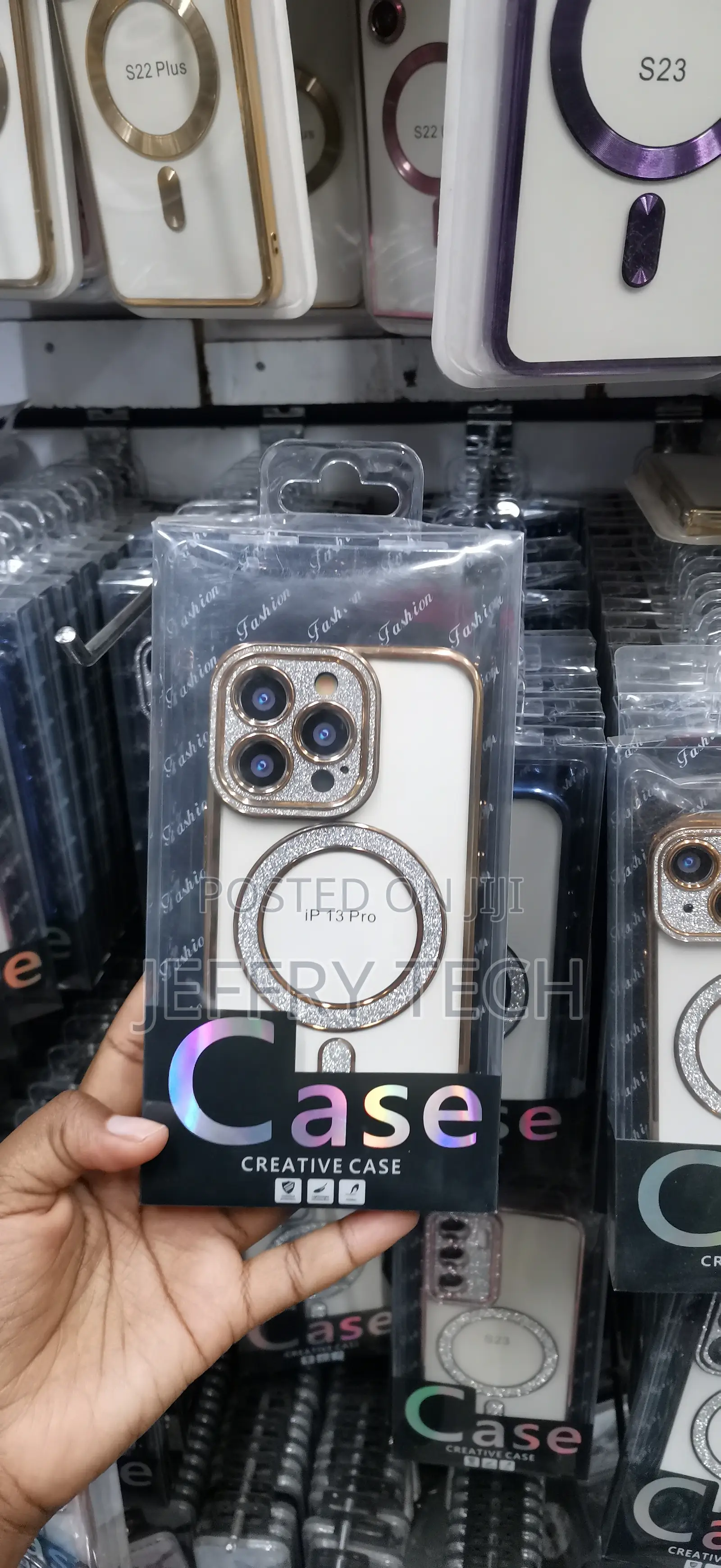 iPhone 13 Pro Styled With a Glitter-Filled Ring Case