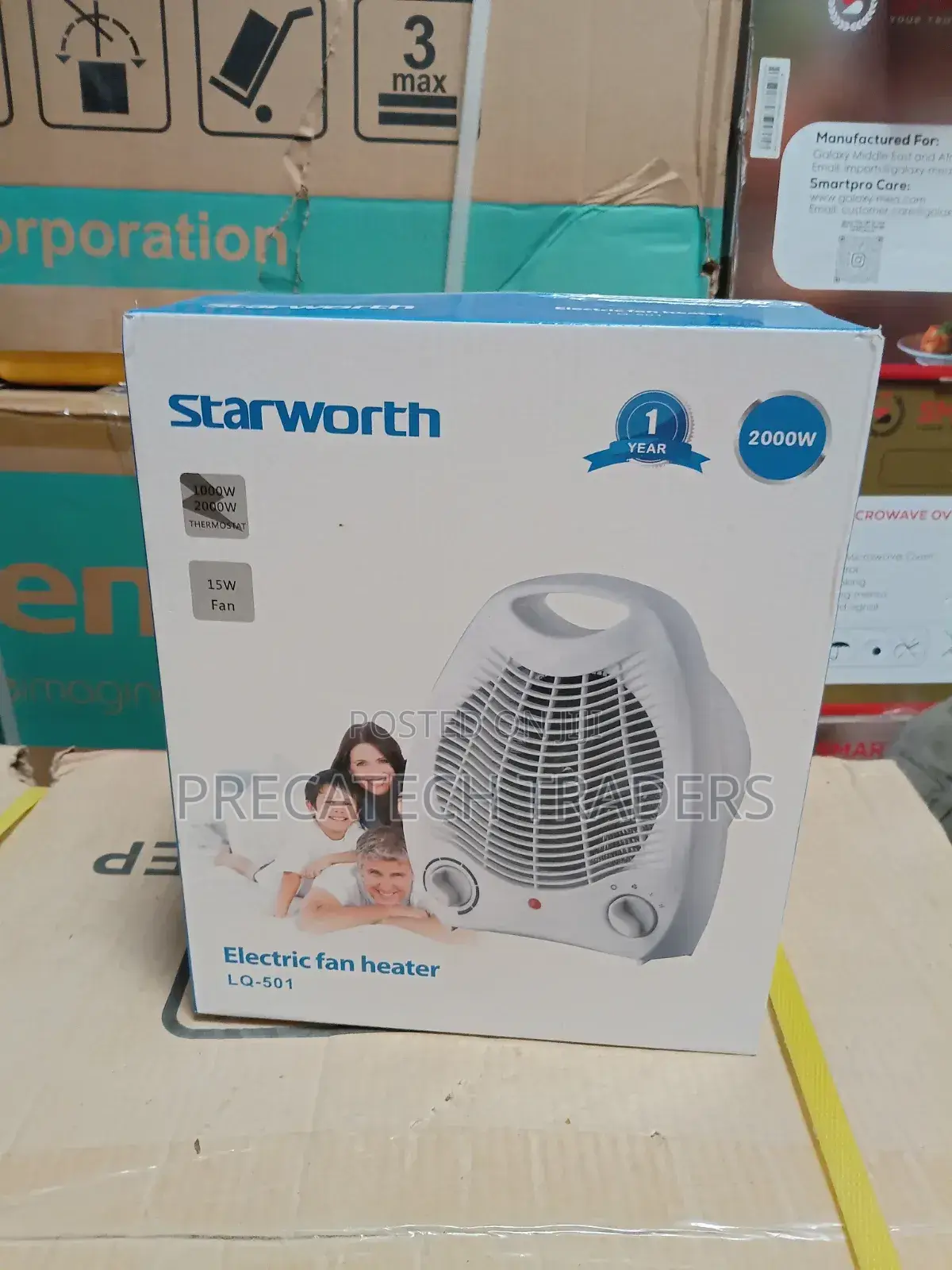 Starworth Lq-501 Fan Heater | 1000w/2000w Portable Heater
