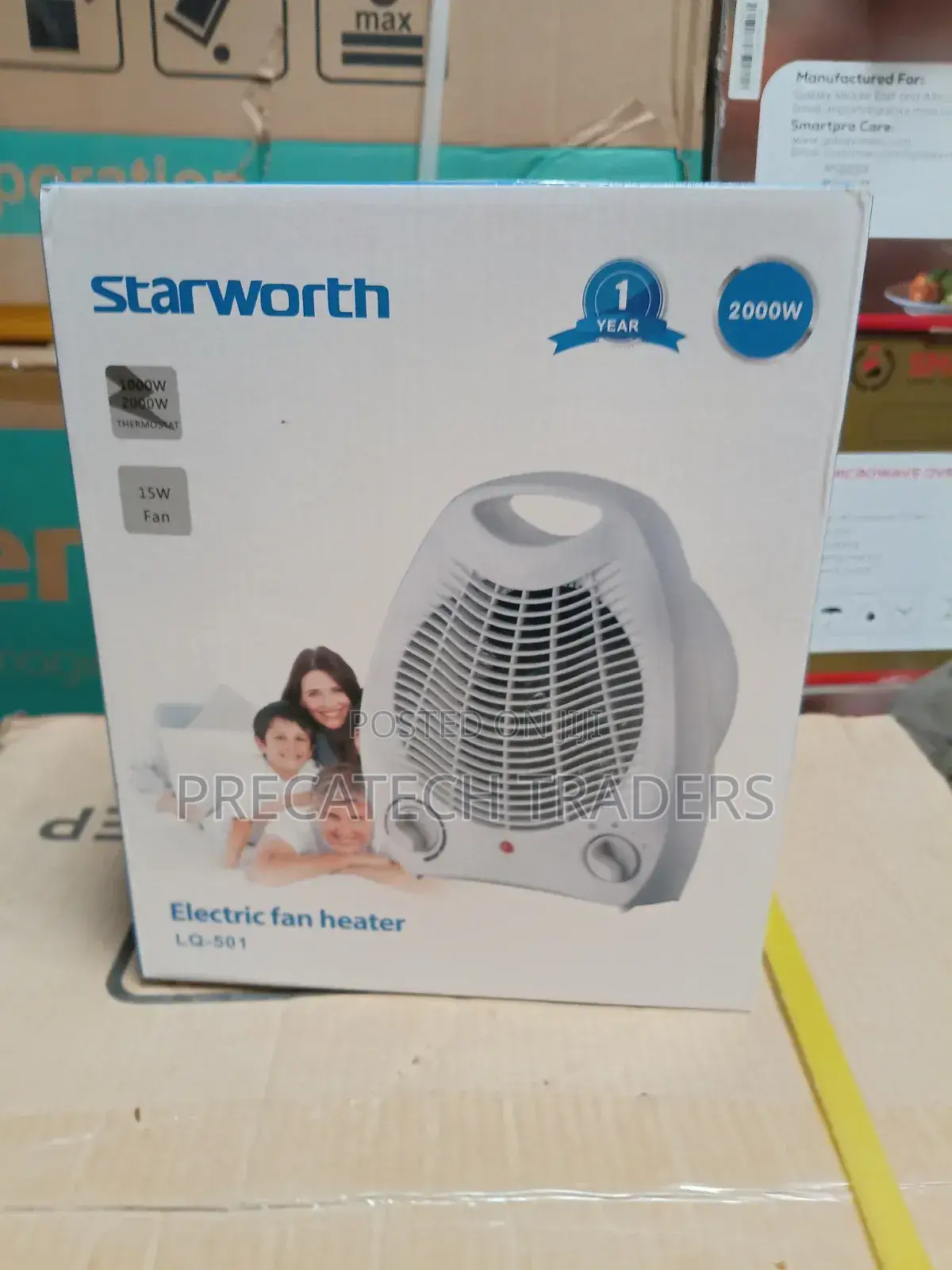 Starworth Lq-501 Fan Heater | 1000w/2000w Portable Heater