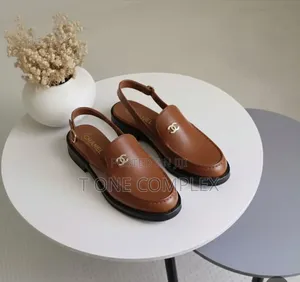 Quality Original Leopard Print Slingback Loafers Black Brown