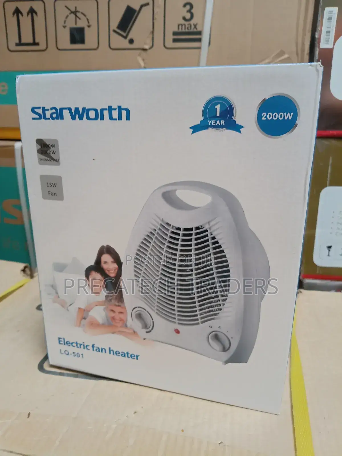 Starworth Electric Fan Heater Lq-501 – Compact Energy Efficient