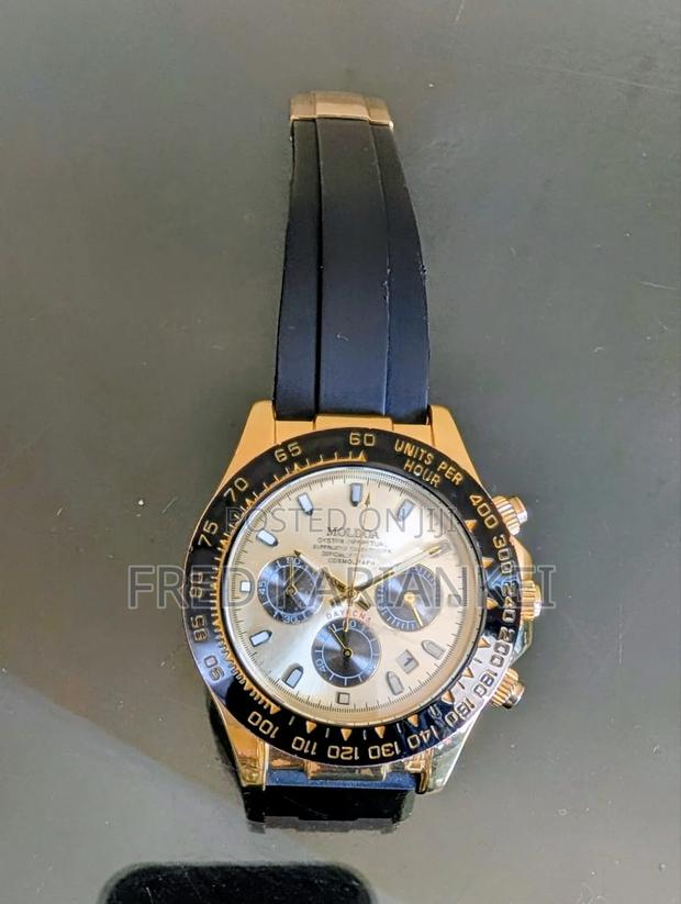 Men’S Moldoa Automatic Wristwatch Rubber Band Heavy Made Skelton Back