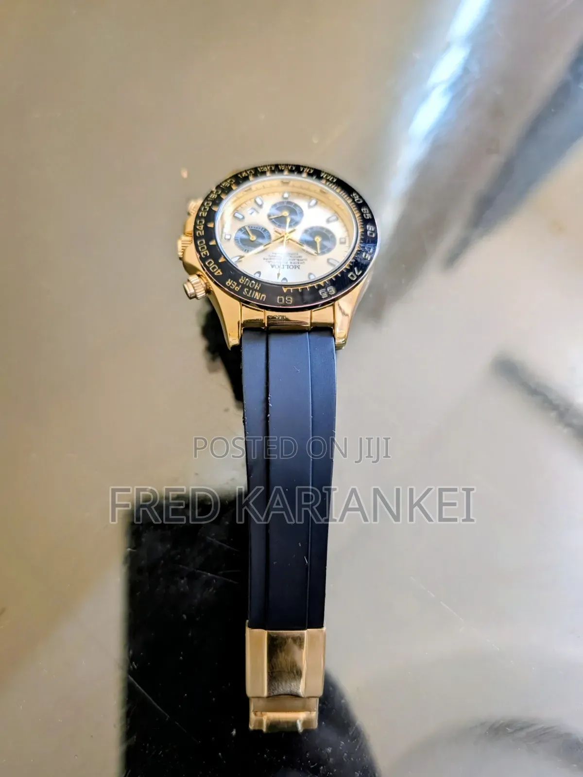 Men’S Moldoa Automatic Wristwatch Rubber Band Heavy Made Skelton Back