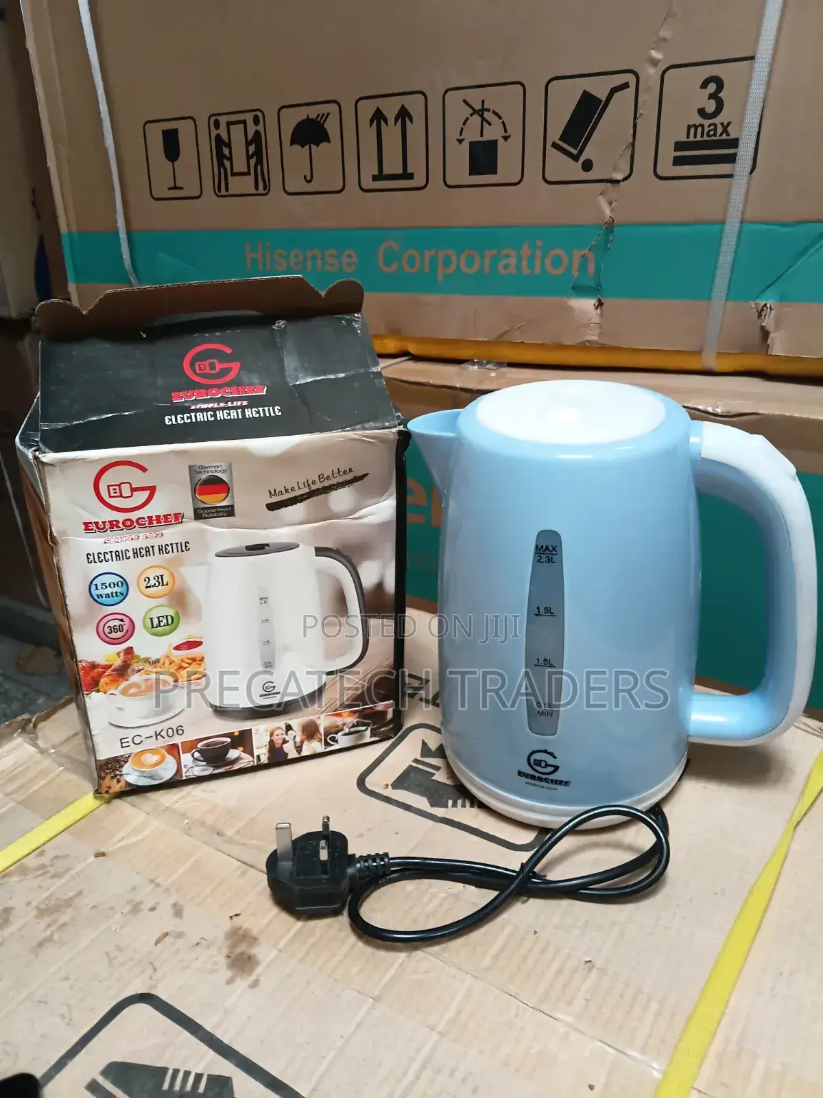 Eurochef 2.3l Electric Kettle 1500w – Fast Boiling