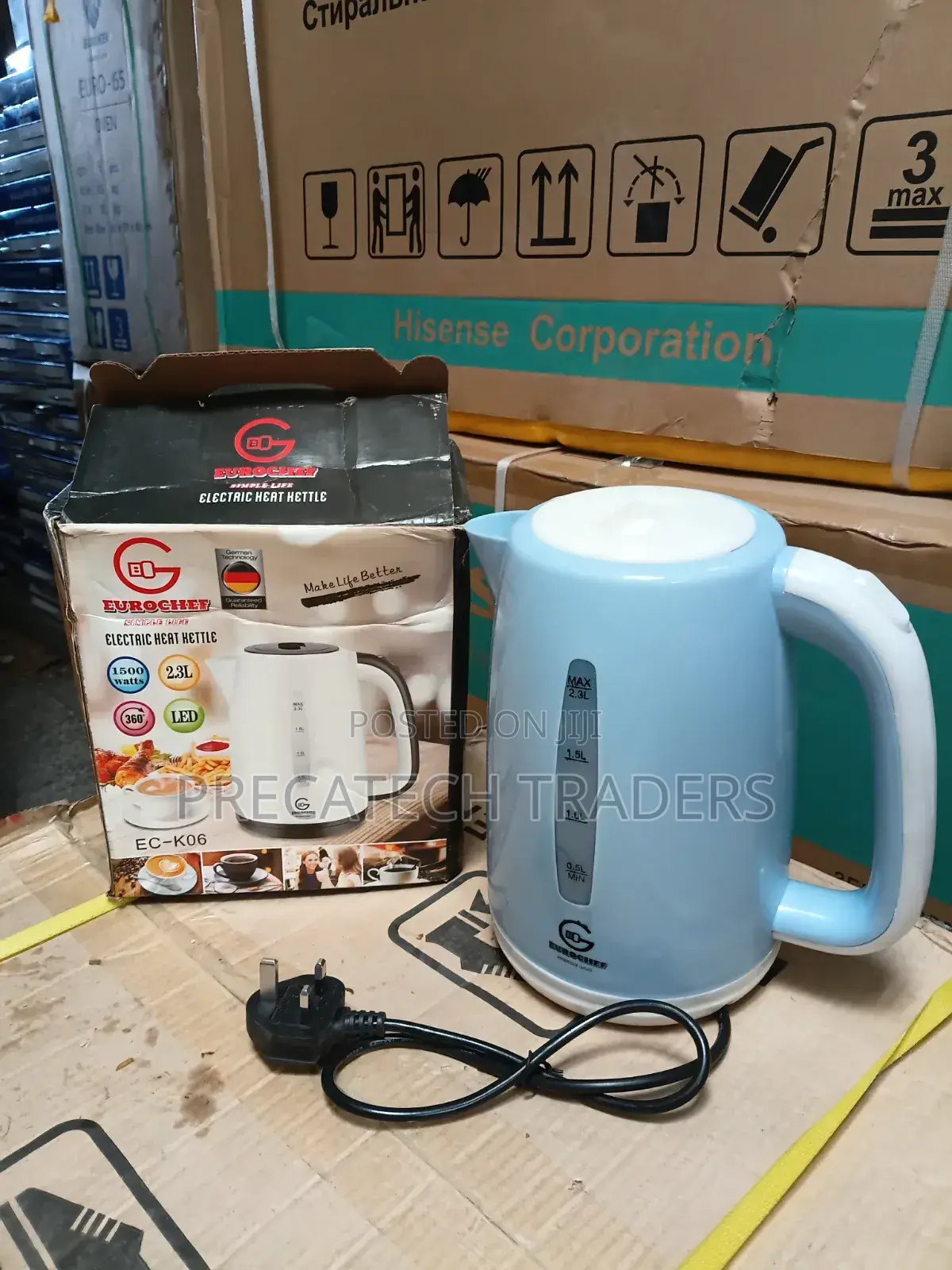 Eurochef 2.3l Electric Kettle 1500w – Fast Boiling