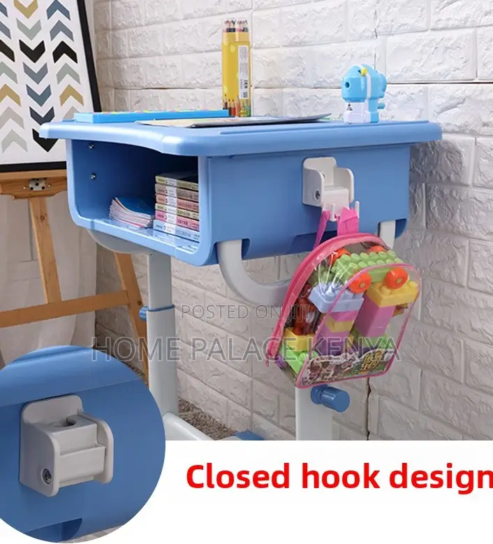 Student Desk: Adjustable Blue Ergonomic Student Set
