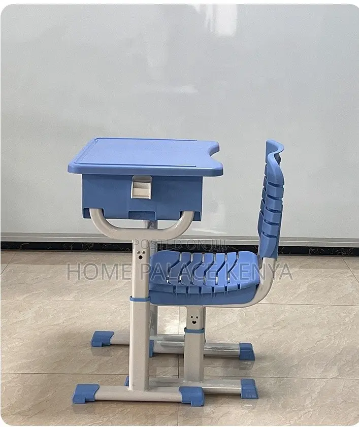 Student Desk: Adjustable Blue Ergonomic Student Set