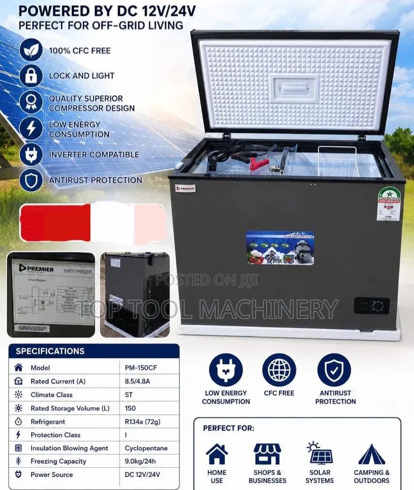 Classic Premier 150l Dc Solar Chest Freezer