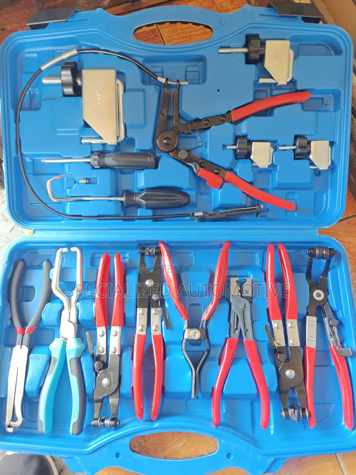 15 Piece Vehicle Hose Clamp Removal and Installation Pliers Tool Kit