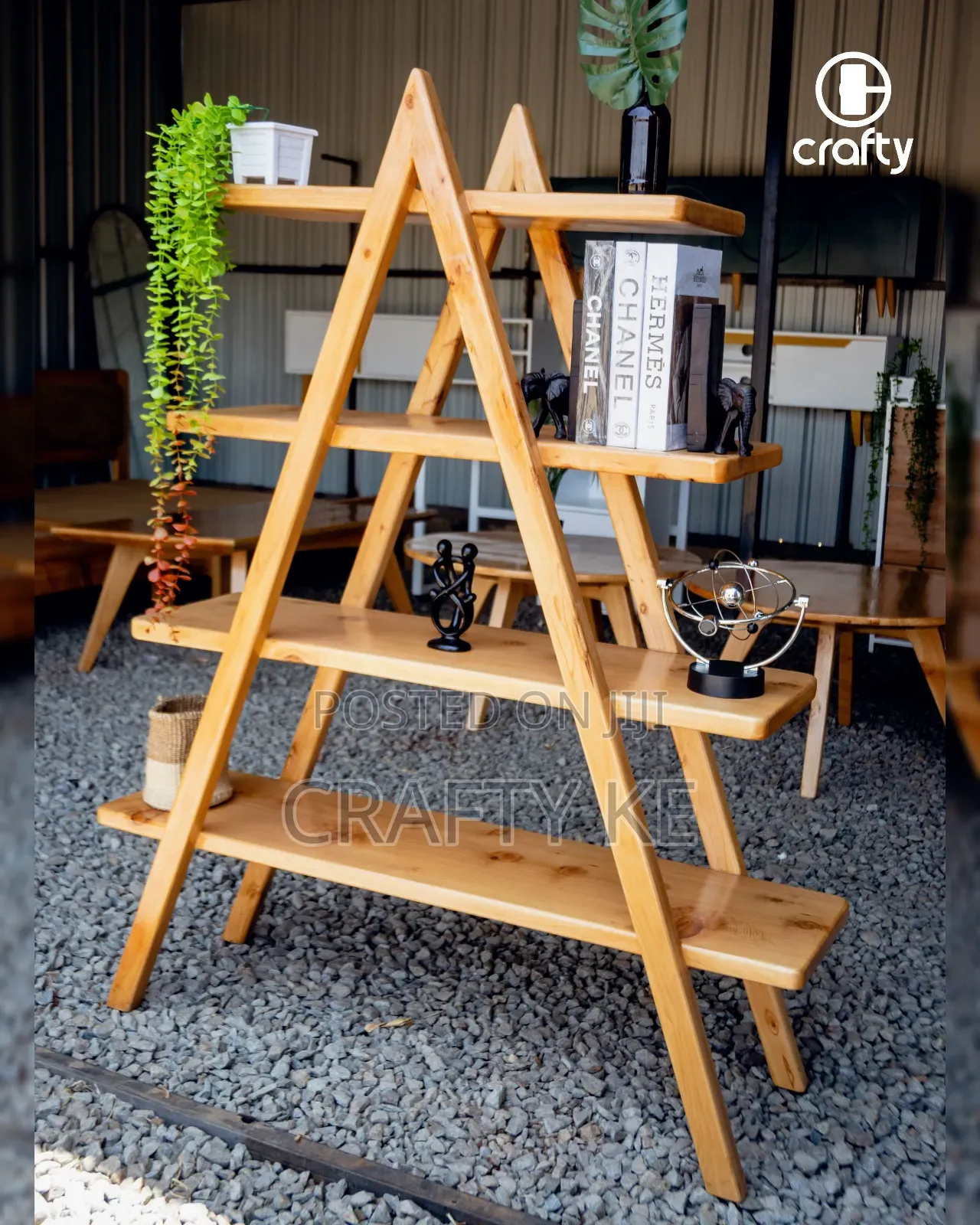 A Frame Cypress Bookshelf