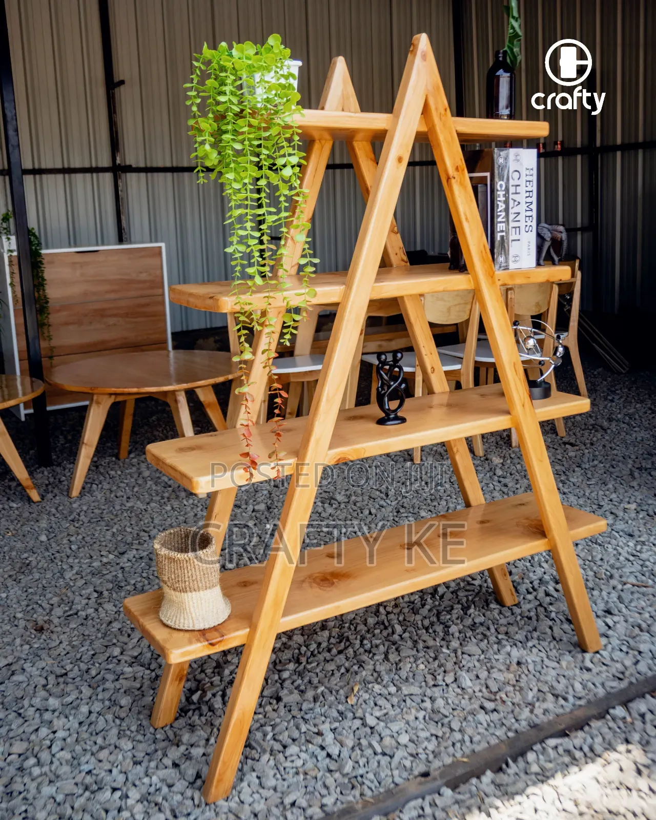 A Frame Cypress Bookshelf