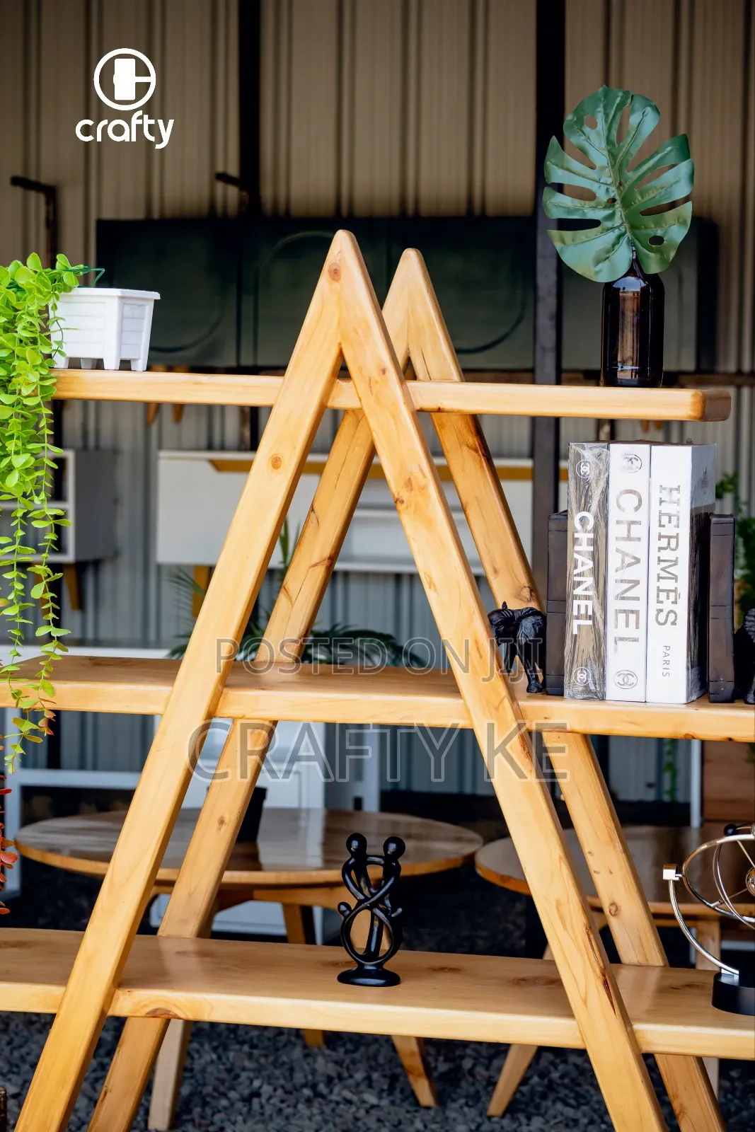 A Frame Cypress Bookshelf