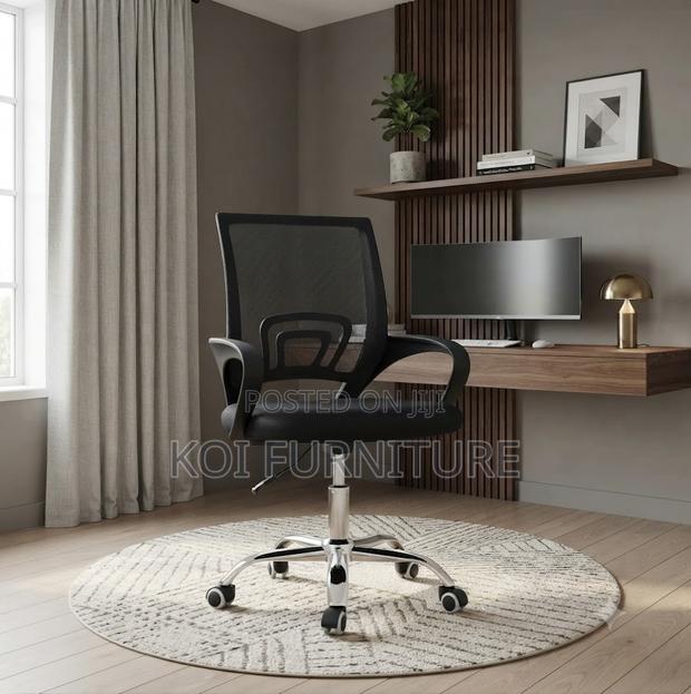 Office Chairs; Mesh Clerical Seat for Long Working Hours - thumbnail 2
