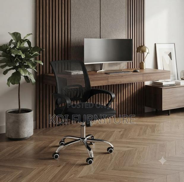 Office Chairs; Mesh Clerical Seat for Long Working Hours - thumbnail 3