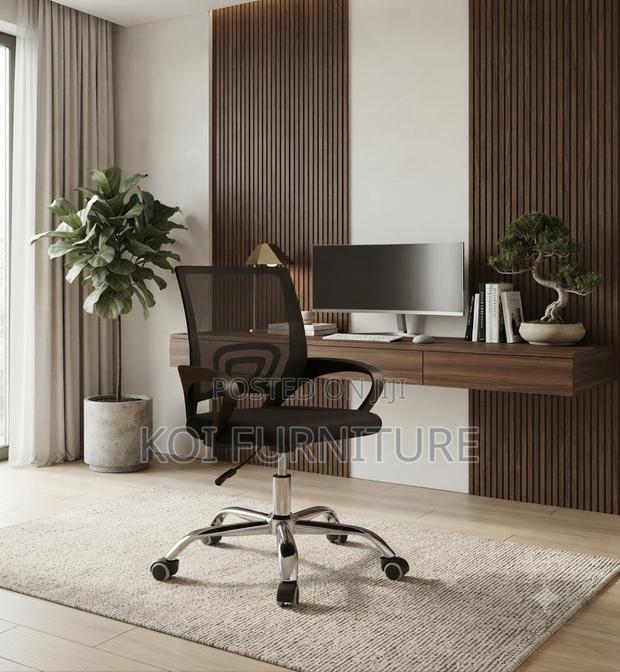 Office Chairs; Mesh Clerical Seat for Long Working Hours - thumbnail 4