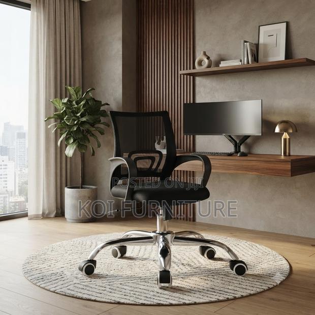 Office Chairs; Mesh Clerical Seat for Long Working Hours - thumbnail 5