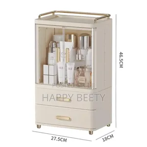 Plastic Lidded Dust Proof,Acrylic Double Door With Double Drawer
