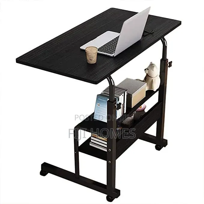 Adjustable Movable Laptop Table on Wheels | W80xd40cm