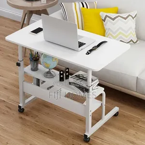 Adjustable Movable Laptop Table on Wheels | W80xd40cm
