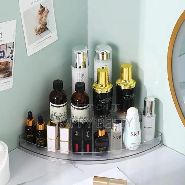  3 Layer Acrylic Cosmetic Corner Organizer/ Kitchen Spice Organizer