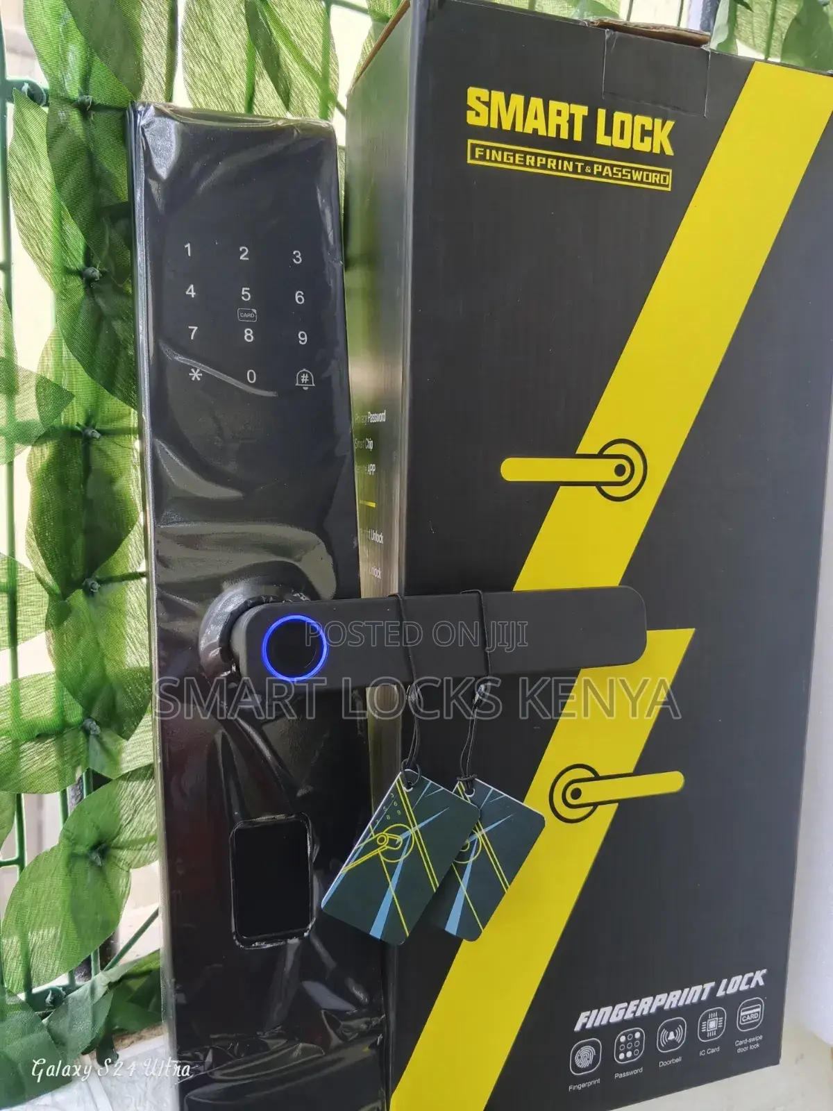 Smart Locks Tuya Wifi Remote Unlock Fingerprint Card Password Key